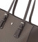 Exkluzívna saffianová dámska kabelka so vzorom tmavá taupe - David Jones Melusina