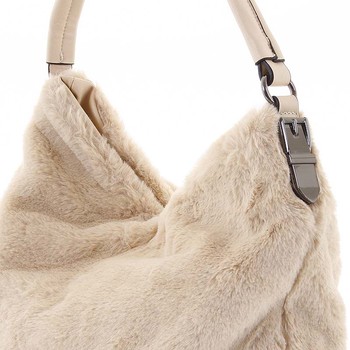 Elegantná dámska kožušinová kabelka marhuľová - MARIA C Janiyah