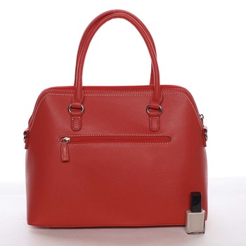 Väčšia dámska elegantná a módna červená kabelka - David Jones Angie