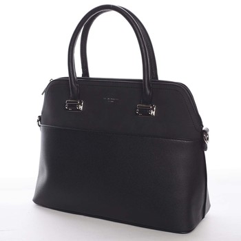 Väčšia dámska elegantná a módna čierna kabelka - David Jones Angie