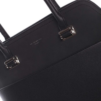Väčšia dámska elegantná a módna čierna kabelka - David Jones Angie
