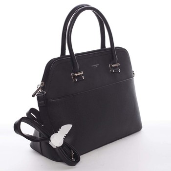 Väčšia dámska elegantná a módna čierna kabelka - David Jones Angie