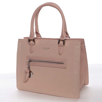 Jemná a elegantná dámska ružová kabelka do ruky - David Jones Eliana