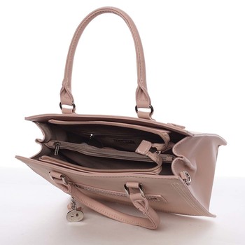 Jemná a elegantná dámska ružová kabelka do ruky - David Jones Eliana