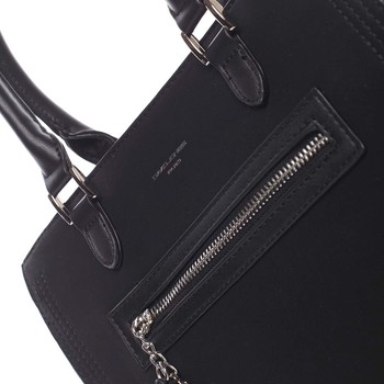 Jemná a elegantná dámska čierna kabelka do ruky - David Jones Eliana