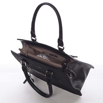 Jemná a elegantná dámska čierna kabelka do ruky - David Jones Eliana