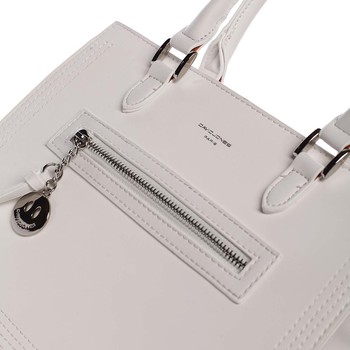 Jemná a elegantná dámska biela kabelka do ruky - David Jones Eliana