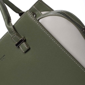 Luxusná módna olivovozelená kabelka cez plece - David Jones Ariana