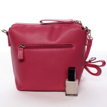 Malá fuchsiová dámska crossbody kabelka - David Jones Olenka