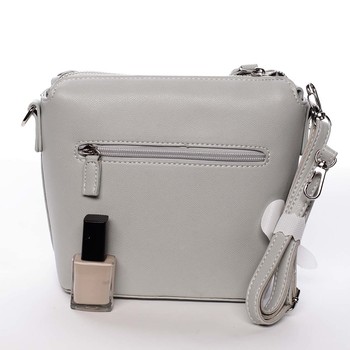 Malá svetlosivá dámska crossbody kabelka - David Jones Olenka