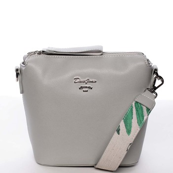 Malá svetlosivá dámska crossbody kabelka - David Jones Olenka