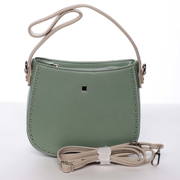 Elegantná listová crossbody kabelka zelená - David Jones Brigitte