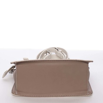 Malá originálna crossbody kabelka krémovobiela - David Jones Yuriko