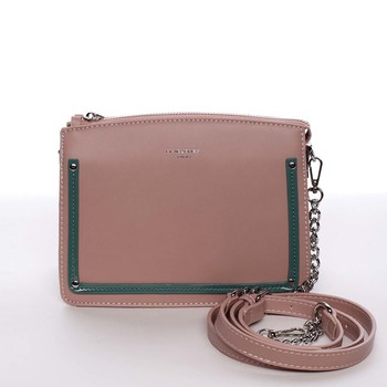 Malá originálna crossbody kabelka ružová - David Jones Yuriko