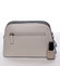 Malá elegantná doplnková crossbody kabelka krémovo sivá - David Jones Karen