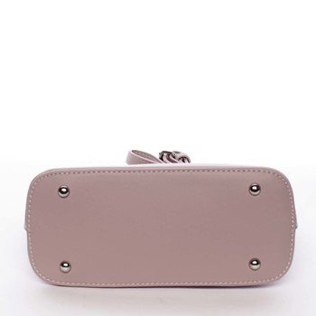 Malá svetlofialová pololakovaná crossbody kabelka - David Jones Kaori