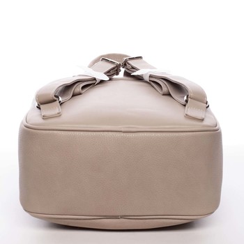 Veľký dámsky mäkký mestský ruksak pieskový - David Jones Beatrikas