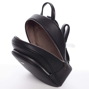 Veľký dámsky mäkký mestský ruksak čierny - David Jones Beatrikas