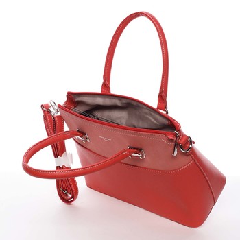 Dámska elegantná červená kabelka do ruky - David Jones Geraldine