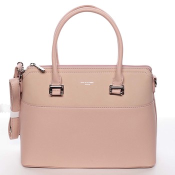 Dámska elegantná ružová kabelka do ruky - David Jones Geraldine