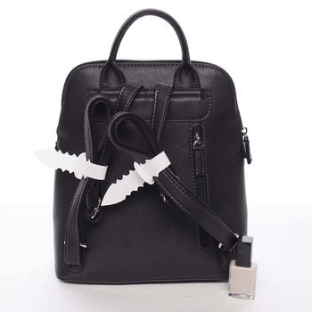 Originálny a moderný mestský čierny ruksak - David Jones JeanPaul