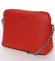 Osobitá a elegantná dámska červená crossbody kabelka - David Jones Milagros