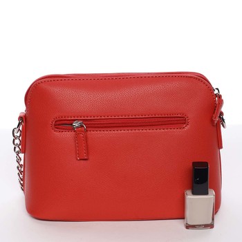 Osobitá a elegantná dámska červená crossbody kabelka - David Jones Milagros