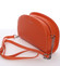 Módna oblá dámska crossbody oranžová kabelka - David Jones Anny