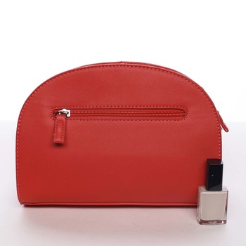 Módna oblá dámska crossbody červená kabelka - David Jones Anny