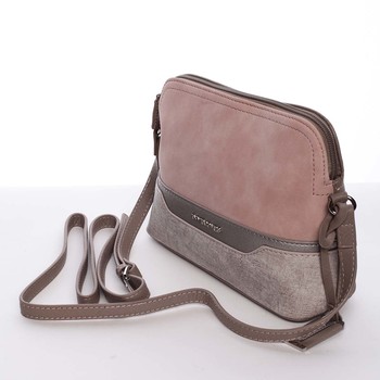 Lososovo ružová malá crossbody kabelka pre ženy - David Jones Fiorella