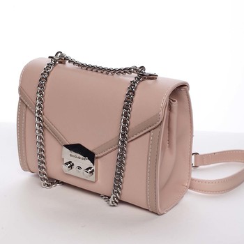 Malá dámska elegantná crossbody kabelka ružová - David Jones Arianna