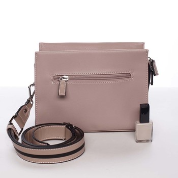 Dámska staroružová crossbody kabelka s kapsičkou - David Jones Angeli