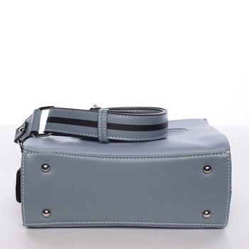 Dámska svetlomodrá crossbody kabelka s kapsičkou - David Jones Angeli