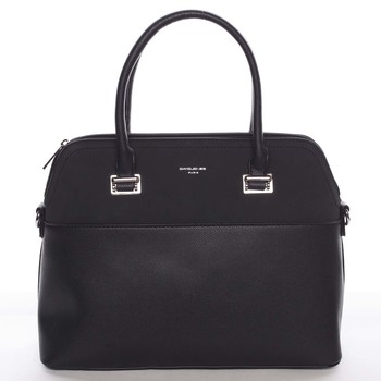 Väčšia dámska elegantná a módna čierna kabelka - David Jones Angie