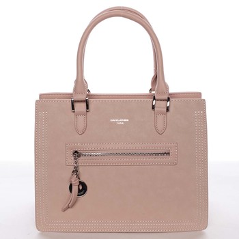 Jemná a elegantná dámska ružová kabelka do ruky - David Jones Eliana