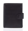 Pánska kožená čierna peňaženka so zápinkou - Delami Lunivers