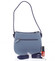 Elegantná listová crossbody kabelka modrá - David Jones Brigitte