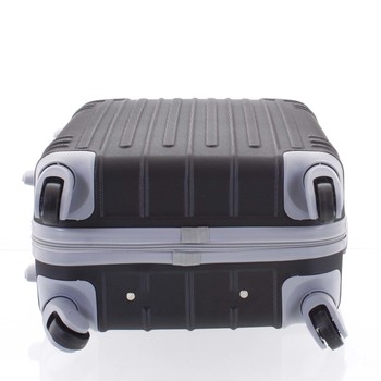 Moderný čierny škrupinový cestovný kufor sada - Ormi Dopp S, M, L