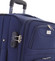 Klasický látkový modrý cestovný kufor - Ormi Stof L