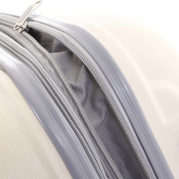 Pevný cestovný kufor krémovo biely - Ormi Evenger M