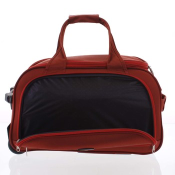Tmavočervená cestovná taška na kolieskach sada - Lumi Sakk L, M, S