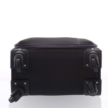 Kvalitný elegantný látkový čierny cestovný kufor - Ormi Mada L