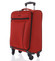 Kvalitný elegantný látkový červený cestovný kufor - Ormi Mada S