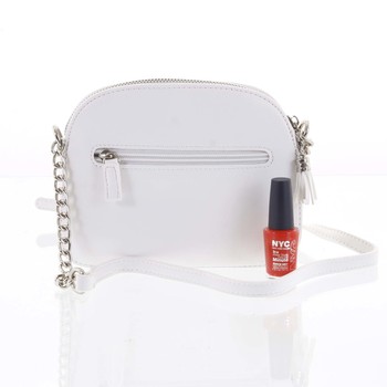 Dámska biela crossbody mini kabelka - David Jones Shirley