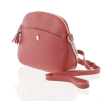 Dámska tmavá ružová crossbody mini kabelka - David Jones Shirley