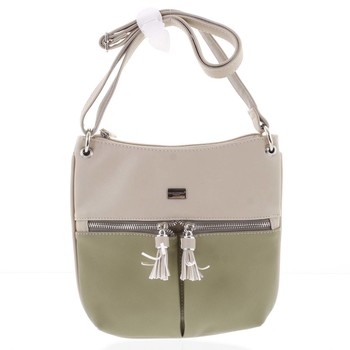 Štýlová dámska crossbody kabelka májovo zelená - David Jones Valeriana