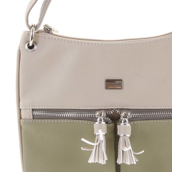 Štýlová dámska crossbody kabelka májovo zelená - David Jones Valeriana