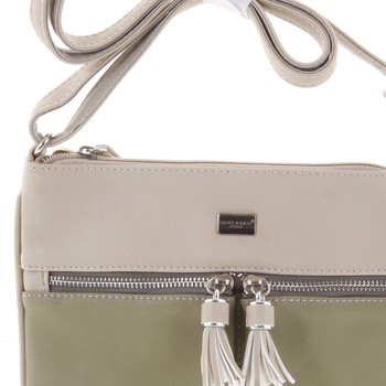 Štýlová dámska crossbody kabelka májovo zelená - David Jones Valeria