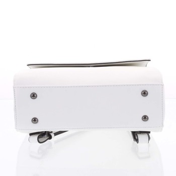 Luxusní stylový strukturovaný dámský batoh bílý - Hexagona Luigi 
