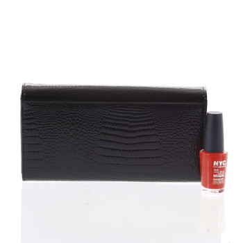 Dámska elegantná kožená peňaženka čierna - Cavaldi H271